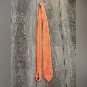 Tommy Hilfiger Orange Patterned Tie